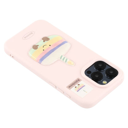 For iPhone 15 Pro Max Case Pattern Printed 2.0mm TPU Phone Cover with 3D Accessories Decor