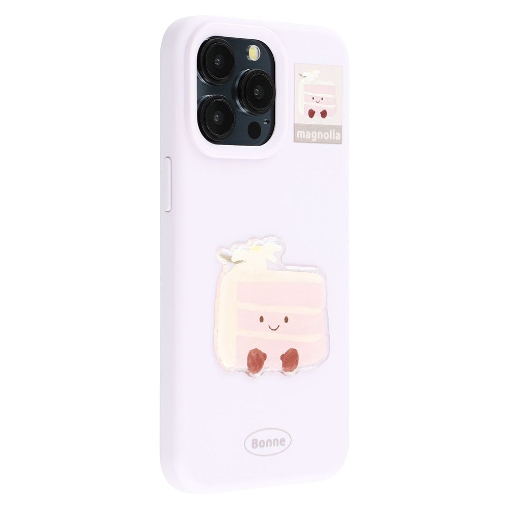 For iPhone 15 Pro Max Case Pattern Printed 2.0mm TPU Phone Cover with 3D Accessories Decor