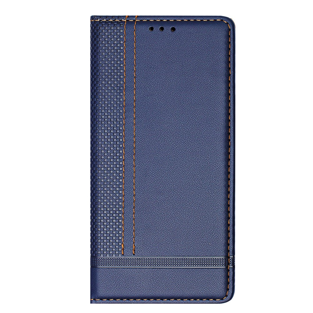 For iPhone 17e / 16e Case L-Shaped Grid Pattern Leather Stand Phone Cover with Card Slots