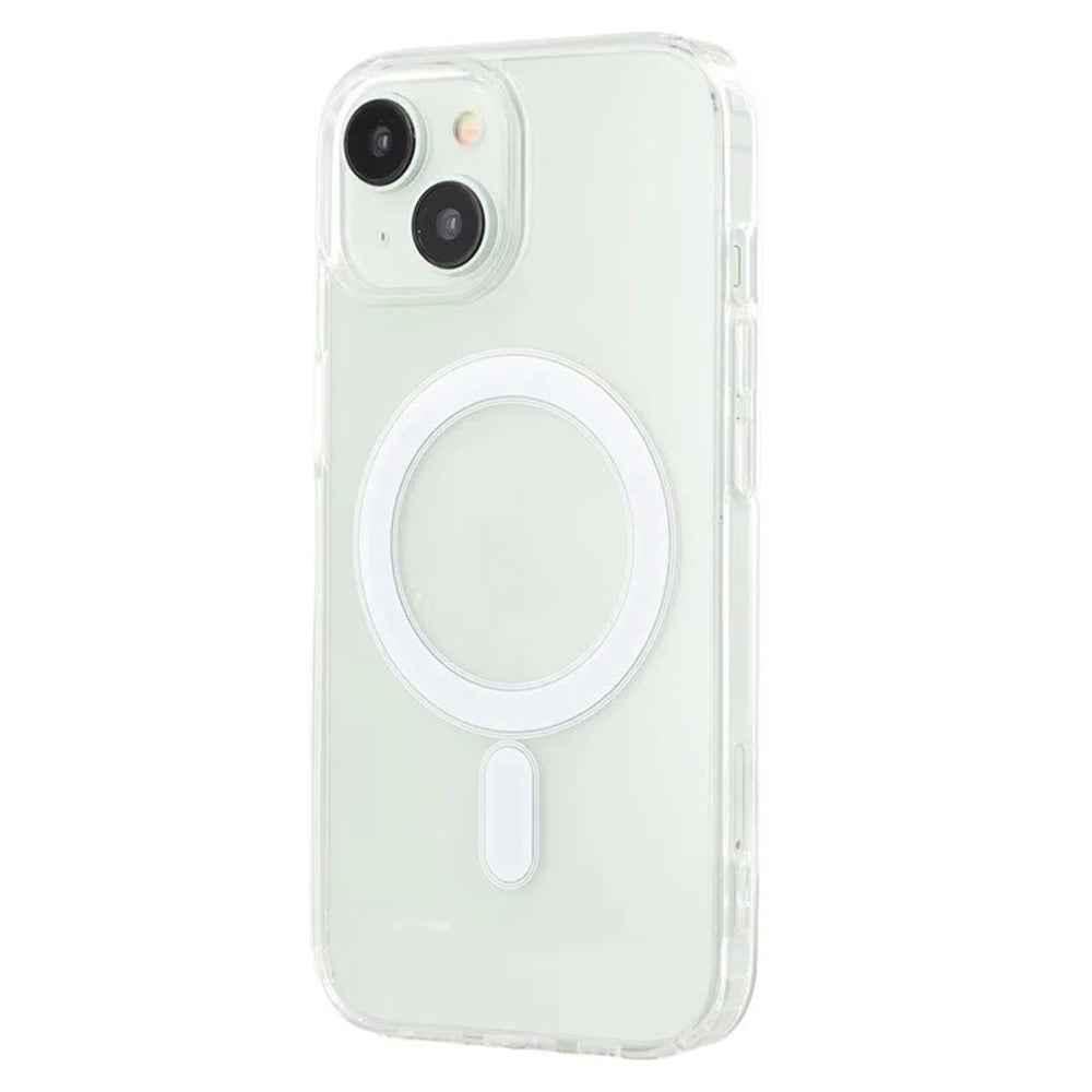WANLONFENG LM Series For iPhone 15 Clear Phone Case Compatible with MagSafe with Screen Film (Big Lens Hole)