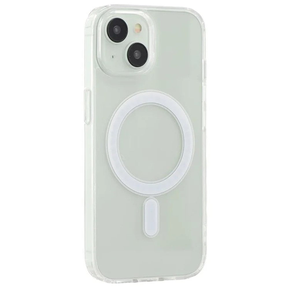 WANLONFENG LM Series For iPhone 15 Clear Phone Case Compatible with MagSafe with Screen Film (Big Lens Hole)