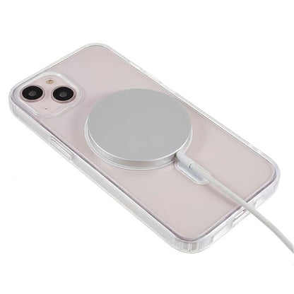 WANLONFENG LM Series For iPhone 15 Clear Phone Case Compatible with MagSafe with Screen Film (Big Lens Hole)
