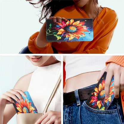 YX-2501 For iPhone 14 / 13 Case Pattern Printing PU Leather Wallet Phone Cover with Lanyard
