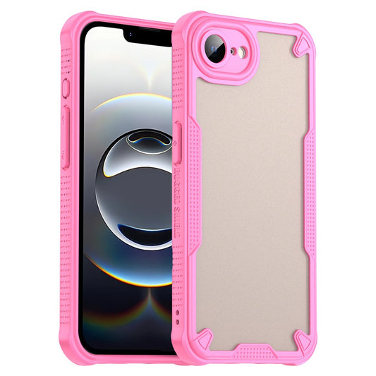 WANLONFENG MFFJ Series For iPhone 17e / 16e Case Anti Drop TPU + Acrylic Phone Back Cover with Screen Film