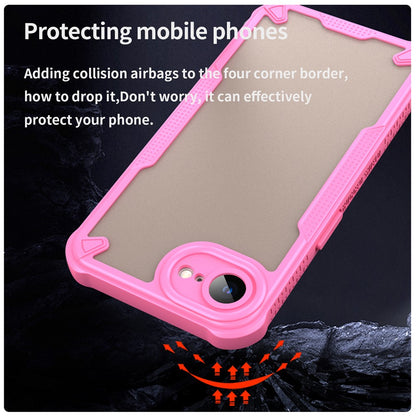 WANLONFENG MFFJ Series For iPhone 17e / 16e Case Anti Drop TPU + Acrylic Phone Back Cover with Screen Film
