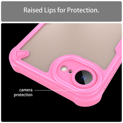 WANLONFENG MFFJ Series For iPhone 17e / 16e Case Anti Drop TPU + Acrylic Phone Back Cover with Screen Film