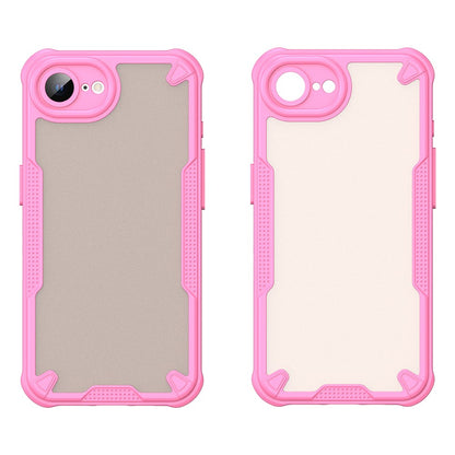 WANLONFENG MFFJ Series For iPhone 17e / 16e Case Anti Drop TPU + Acrylic Phone Back Cover with Screen Film