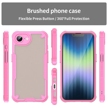 WANLONFENG MFFJ Series For iPhone 17e / 16e Case Anti Drop TPU + Acrylic Phone Back Cover with Screen Film