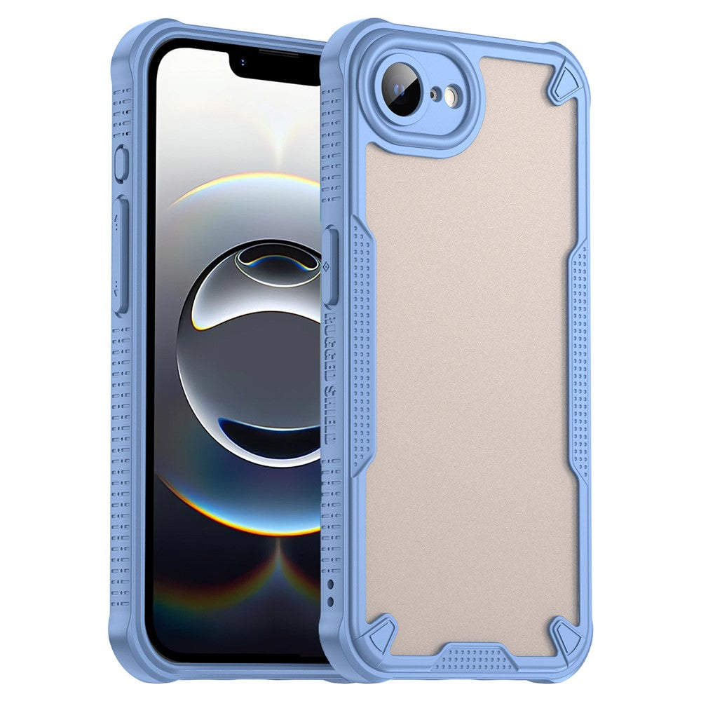 WANLONFENG MFFJ Series For iPhone 17e / 16e Case Anti Drop TPU + Acrylic Phone Back Cover with Screen Film