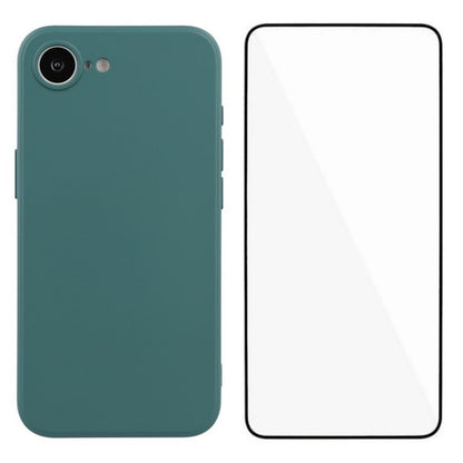 WANLONFENG RB2 Series for iPhone 17e / 16e Case Soft TPU Phone Cover with Screen Protector