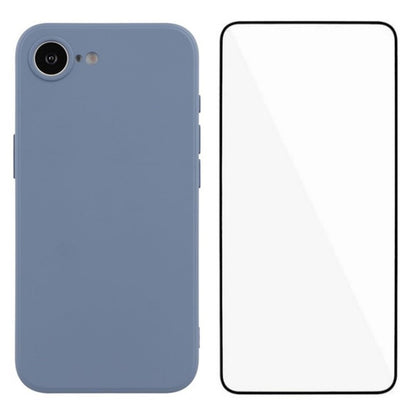 WANLONFENG RB2 Series for iPhone 17e / 16e Case Soft TPU Phone Cover with Screen Protector