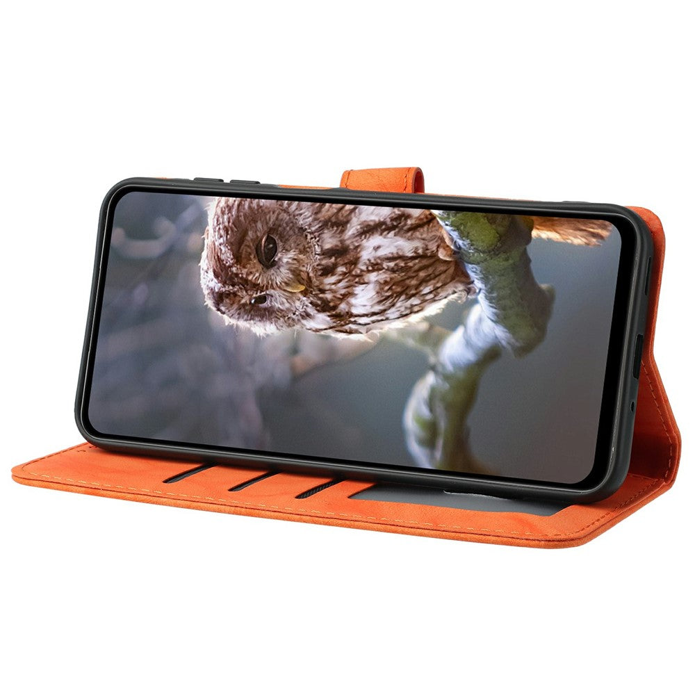 For iPhone 17e / 16e Case Owl Imprinted PU Leather Wallet Phone Cover with Wrist Strap