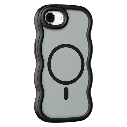 For iPhone 17e / 16e Case Compatible with MagSafe TPU + PC Phone Back Cover Skin Touch Wave Shape