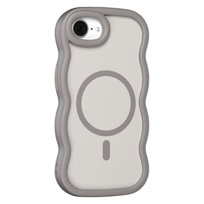 For iPhone 17e / 16e Case Compatible with MagSafe TPU + PC Phone Back Cover Skin Touch Wave Shape