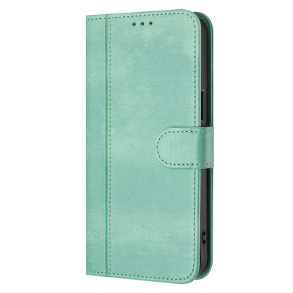 For iPhone 17e / 16e Case Wallet Stand Retro Texture Leather Phone Cover with Lanyard