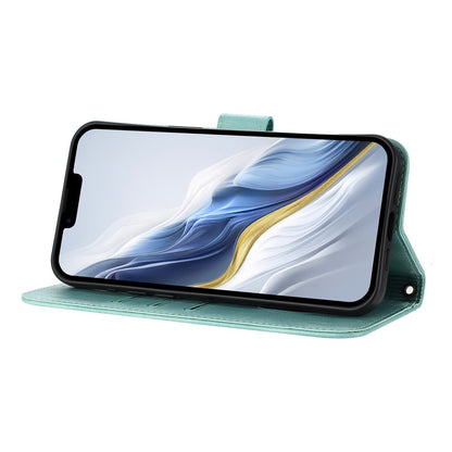 For iPhone 17e / 16e Case Wallet Stand Retro Texture Leather Phone Cover with Lanyard