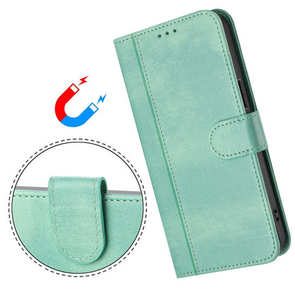 For iPhone 17e / 16e Case Wallet Stand Retro Texture Leather Phone Cover with Lanyard