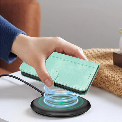 For iPhone 17e / 16e Case Wallet Stand Retro Texture Leather Phone Cover with Lanyard