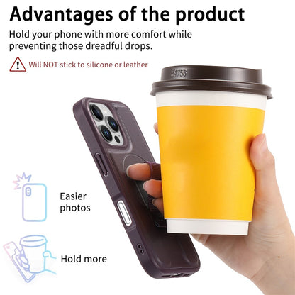 CASENEO For iPhone 16 Pro Magnetic Case RFID Blocking Wallet Detachable Leather Phone Cover with Wristband
