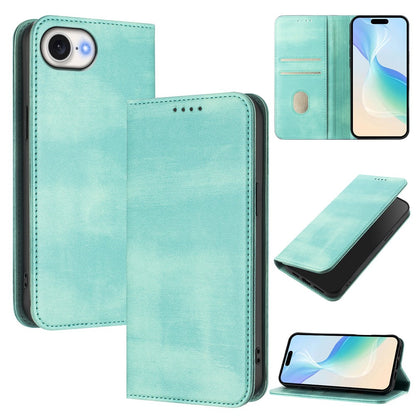 For iPhone 17e / 16e Wallet Cases Retro Texture RFID Blocking Leather Phone Cover