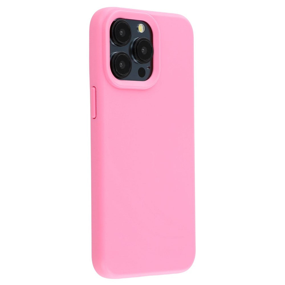 For iPhone 15 Pro Case 2.0mm Thick Solid Color Soft TPU Phone Back Cover Large Lens Cutout