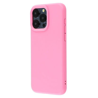 For iPhone 15 Pro Case 2.0mm Thick Solid Color Soft TPU Phone Back Cover Large Lens Cutout