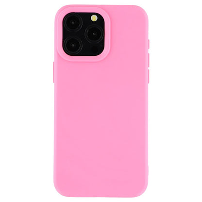 For iPhone 15 Pro Case 2.0mm Thick Solid Color Soft TPU Phone Back Cover Large Lens Cutout
