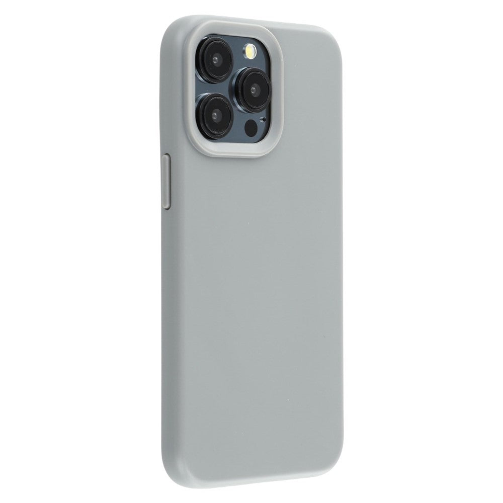 For iPhone 15 Pro Case 2.0mm Thick Solid Color Soft TPU Phone Back Cover Large Lens Cutout