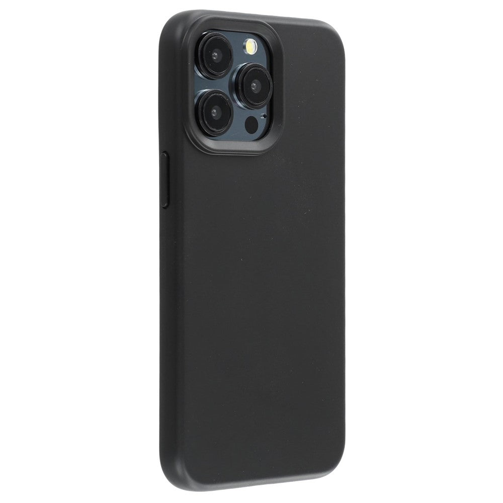 For iPhone 15 Pro Case 2.0mm Thick Solid Color Soft TPU Phone Back Cover Large Lens Cutout