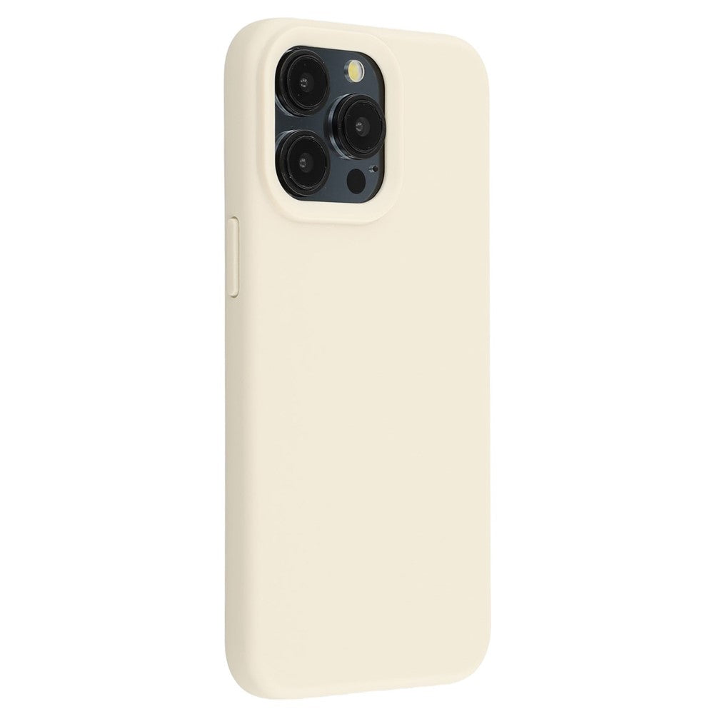 For iPhone 15 Pro Case 2.0mm Thick Solid Color Soft TPU Phone Back Cover Large Lens Cutout