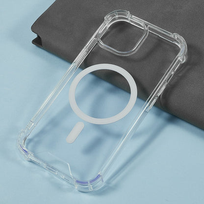 For iPhone 15 Plus / 14 Plus Case Compatible with MagSafe 1.5mm Shockproof Clear Phone Back Cover