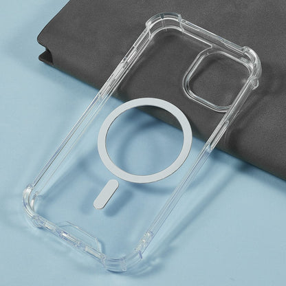 For iPhone 15 Plus / 14 Plus Case Compatible with MagSafe 1.5mm Shockproof Clear Phone Back Cover