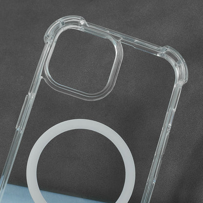For iPhone 15 Plus / 14 Plus Case Compatible with MagSafe 1.5mm Shockproof Clear Phone Back Cover