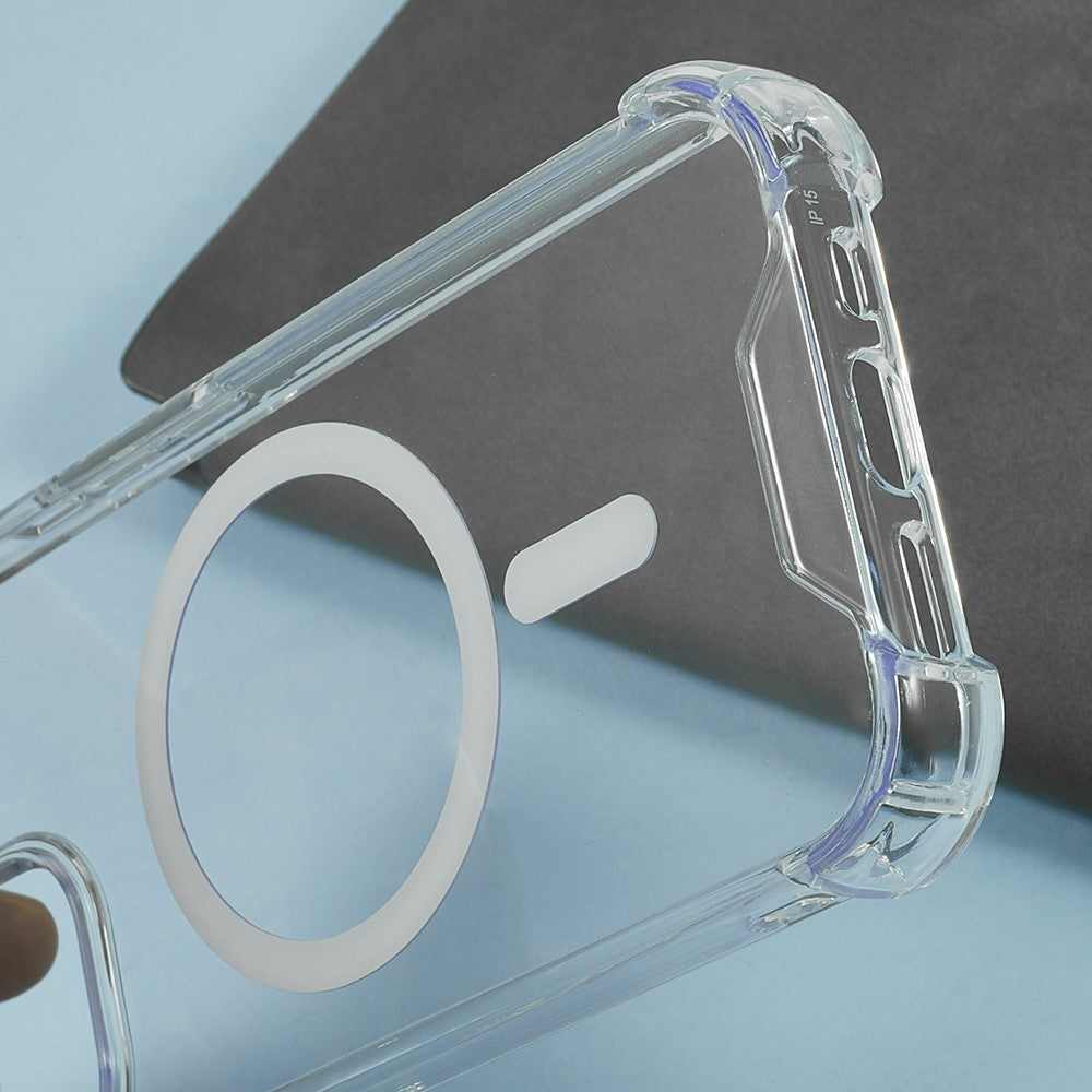 For iPhone 15 Plus / 14 Plus Case Compatible with MagSafe 1.5mm Shockproof Clear Phone Back Cover