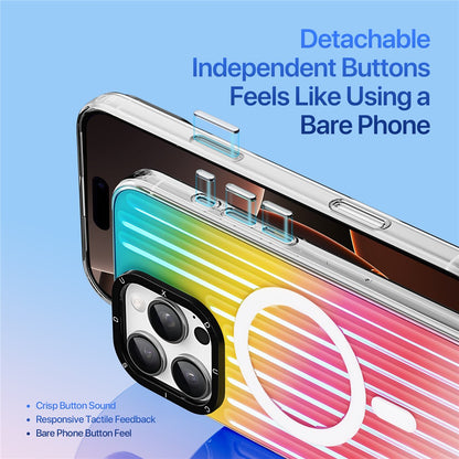 DUX DUCIS For iPhone 16 Pro Max Case  Zest Series Compatible with MagSafe Gradient TPU + PET Phone Cover