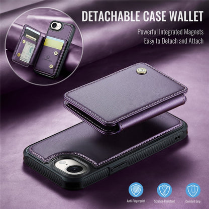 JEEHOOD For iPhone 17e / 16e Case  J05 Leather Mobile Cover with Detachable Magnetic Card Bag