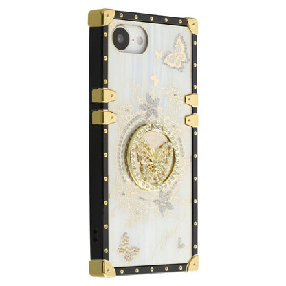 For iPhone 17e / 16e Cases Rhinestone Decor Butterfly Pattern TPU + PC Phone Cover