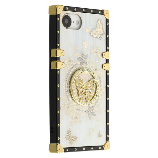 For iPhone 17e / 16e Cases Rhinestone Decor Butterfly Pattern TPU + PC Phone Cover