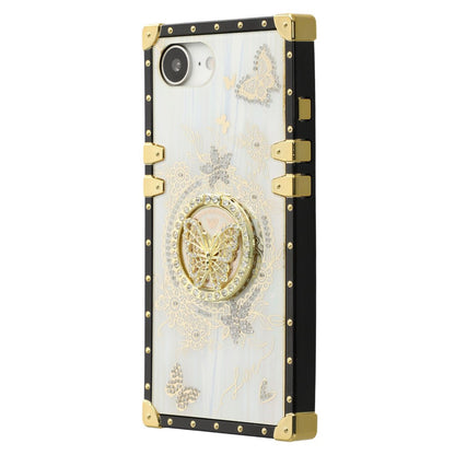 For iPhone 17e / 16e Cases Rhinestone Decor Butterfly Pattern TPU + PC Phone Cover