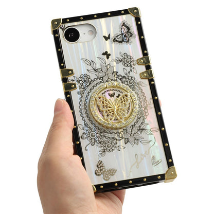 For iPhone 17e / 16e Cases Rhinestone Decor Butterfly Pattern TPU + PC Phone Cover
