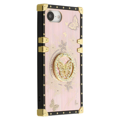 For iPhone 17e / 16e Cases Rhinestone Decor Butterfly Pattern TPU + PC Phone Cover