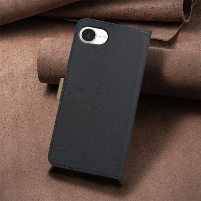 BINFEN COLOR BF36 For iPhone 17e / 16e Leather Case Floral Pattern Phone Cover RFID Blocking Wallet Stand