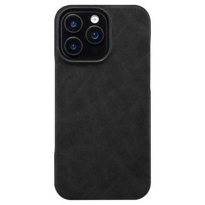For iPhone 16 Pro Case Compatible with MagSafe Retro Leather + PC Back Cover