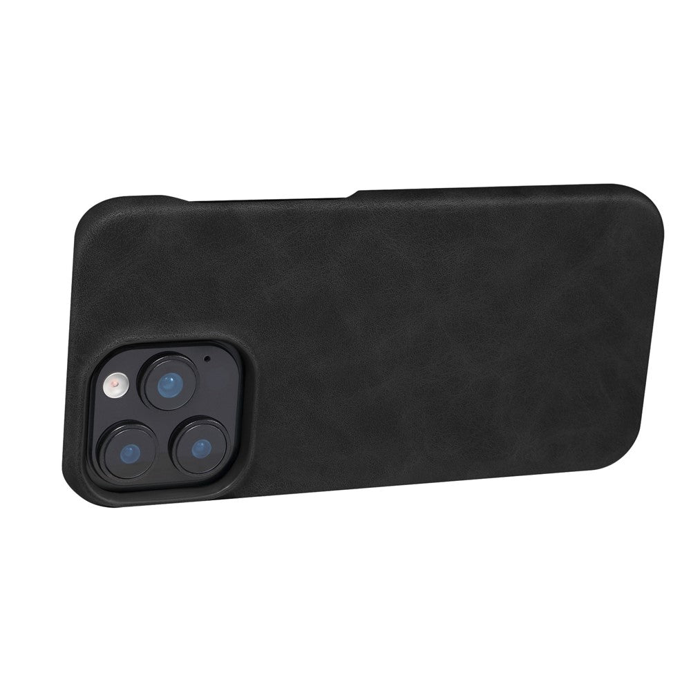 For iPhone 16 Pro Case Compatible with MagSafe Retro Leather + PC Back Cover