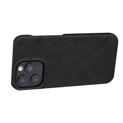 For iPhone 16 Pro Case Compatible with MagSafe Retro Leather + PC Back Cover