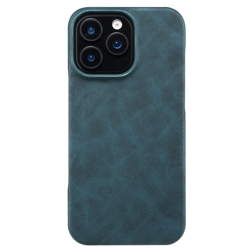 For iPhone 16 Pro Case Compatible with MagSafe Retro Leather + PC Back Cover