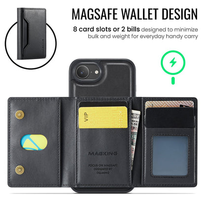 MAGKING K2 Series For iPhone 17e / 16e Case Compatible with MagSafe PC + TPU + PU Phone Cover