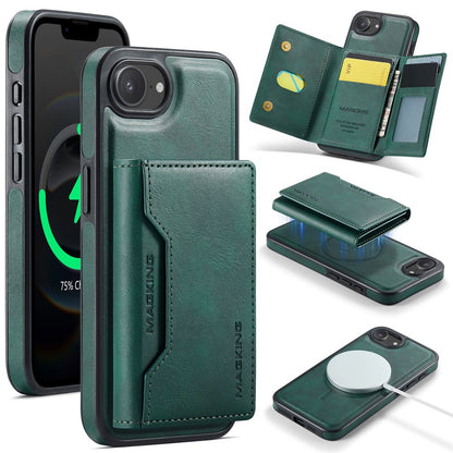 MAGKING K2 Series For iPhone 17e / 16e Case Compatible with MagSafe PC + TPU + PU Phone Cover