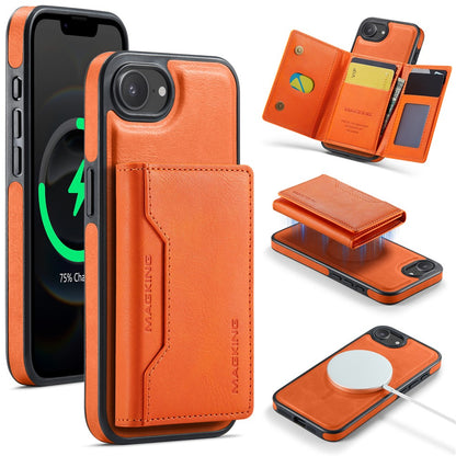 MAGKING K2 Series For iPhone 17e / 16e Case Compatible with MagSafe PC + TPU + PU Phone Cover