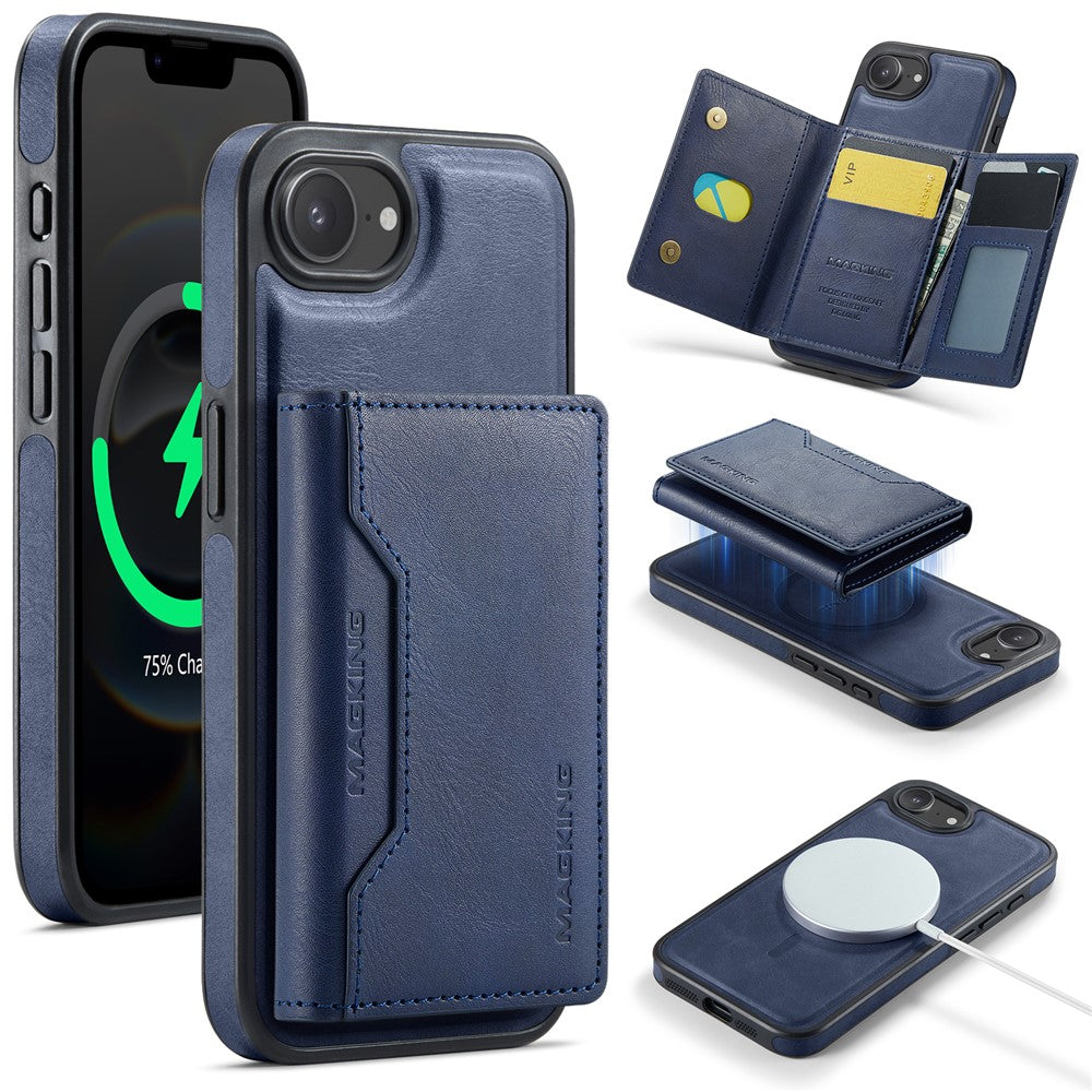 MAGKING K2 Series For iPhone 17e / 16e Case Compatible with MagSafe PC + TPU + PU Phone Cover
